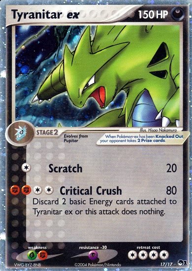 Tyranitar EX 17/17 - Holo Rare